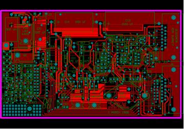 28VDC power conditioning, 5VDC & 13.2VDC power supplies, audio amps & filters.