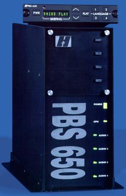 PBS-650 passenger-briefing system, with control-head.